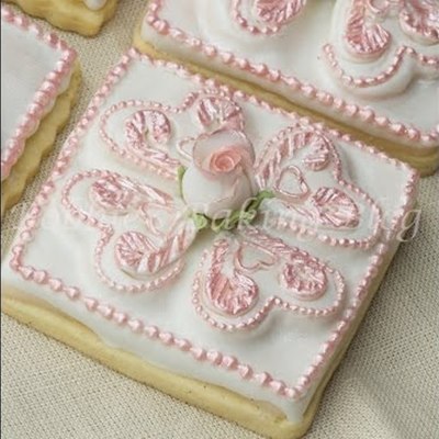 Decorated Tufted Heart Sugar Cookie Tutorial on Cake Central