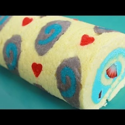 Decorated Roll Cake Tutorial with Recipe on Cake Central