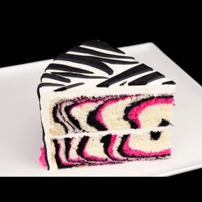 How to Make a Pink Zebra Cake on Cake Central