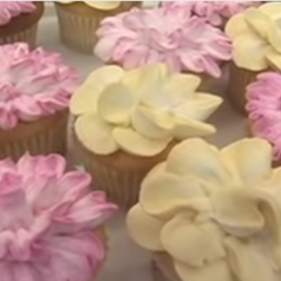 Begonia & Carnation Cupcake Tutorial on Cake Central