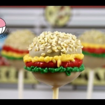 Burger Cakepops on Cake Central