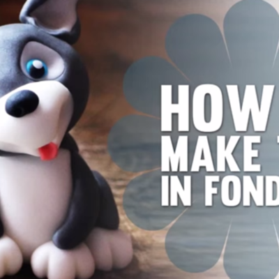 How to Make a Fondant Husky Puppy on Cake Central