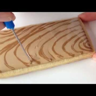 How To Make A Wood Grain Cookie on Cake Central