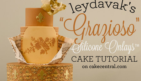 leydavak's Grazioso Silicone Onlays&trade; Wedding Cake Tutorial