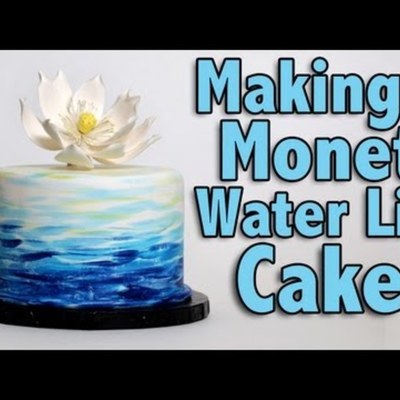 Making a Monet Water Lily Cake on Cake Central