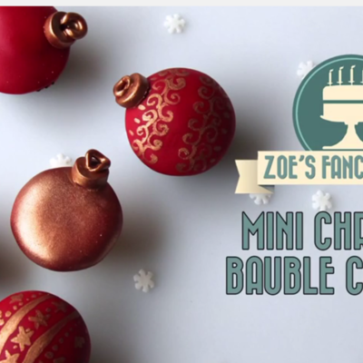 Mini Christmas Bauble Cupcakes Tutorial on Cake Central