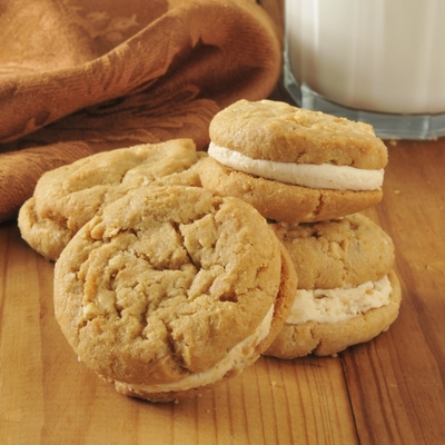 Peanut Butter Cream Sandwich Cookies on Cake Central