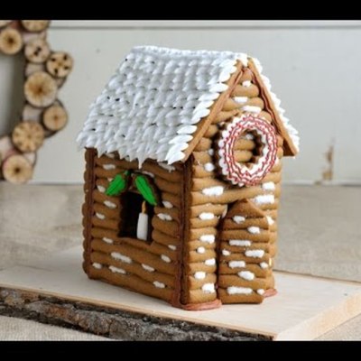 Gingerbread Log Cabin on Cake Central