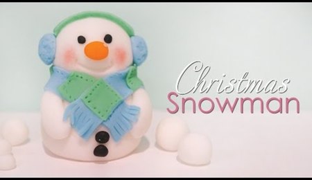 Christmas Snowman Cake Topper Tutorial