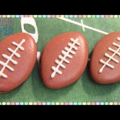 Football Macarons Tutorial on Cake Central