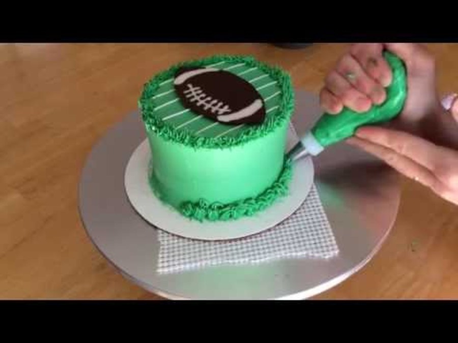 How to Decorate a Simple Football Cake - CakeCentral.com