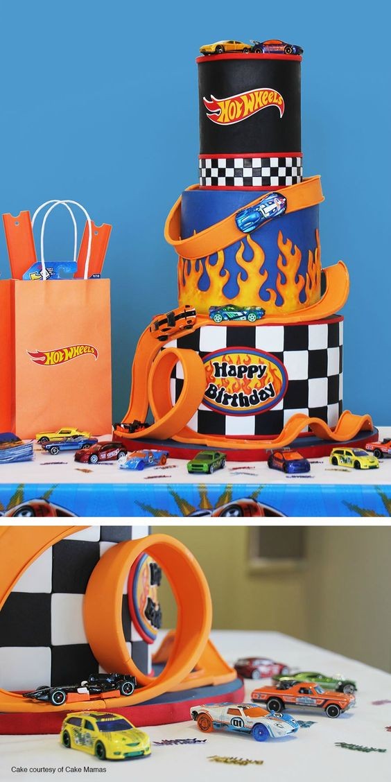 Hot Wheels 3 Tier Birthday Cake CakeCentral