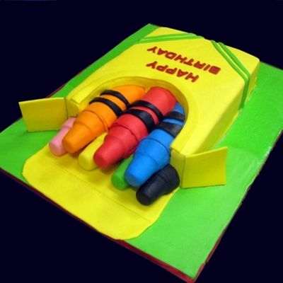 How To Make A Box Of Crayons Cake on Cake Central