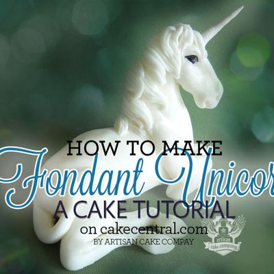 How to make a fondant unicorn cake topper on Cake Central