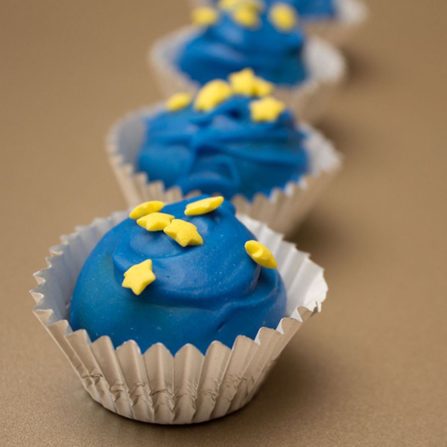 Decorated Chocolate Chip Cookie Dough Truffles 