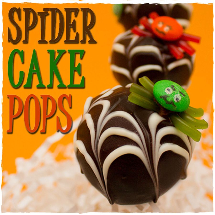 How To make Spider Cake Pops with Webs