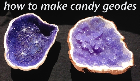 Edible Geode Crystal (Rock Candy / Sugar) Cake Tutorial