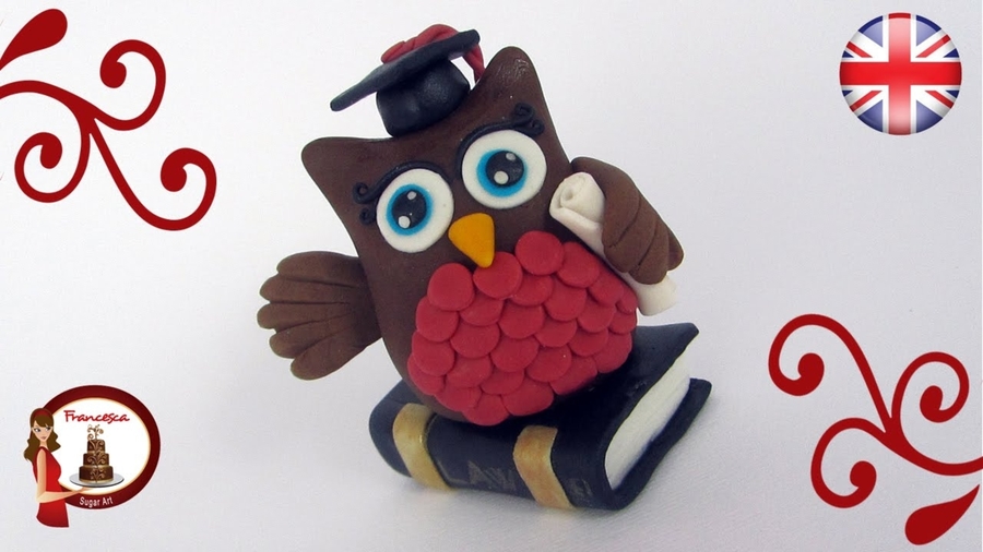 Owl Cake Topper For Graduation Owl Cake Topper For Graduation