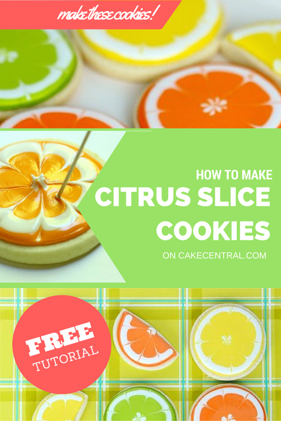 Simple Citrus Slice Cookies