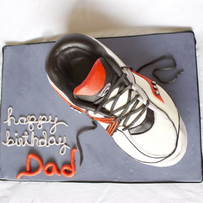 3D Running Shoe Cake Tutorial on Cake Central