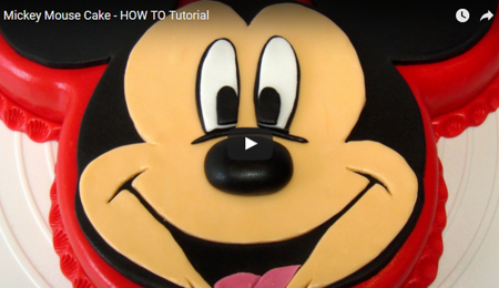 Mickey Mouse Cake - HOW TO Tutorial