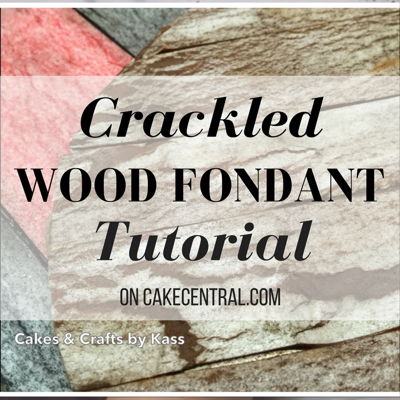 How to: Weathered Fondant Tutorial Using Wafer Paper (Crackle Effect) on Cake Central