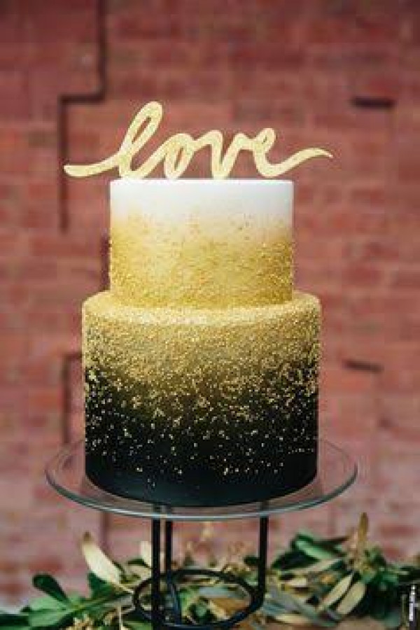 Help With The Black And Gold Cake