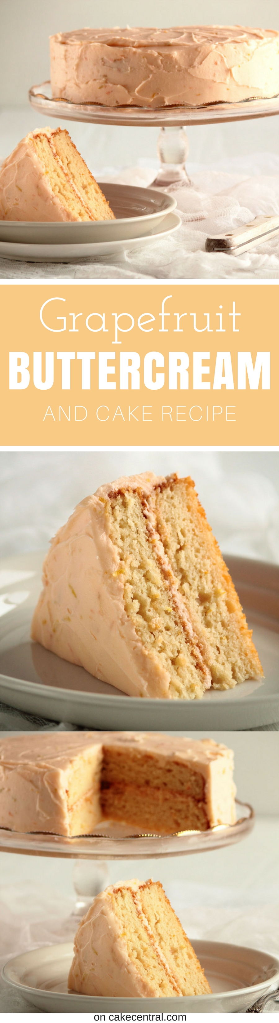 Grapefruit Cake with Grapefruit Buttercream