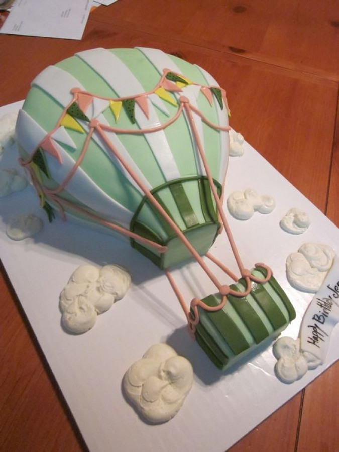 What Would You Use To Make The 'ropes' On This Hot Air Balloon Cake? Pastillage?