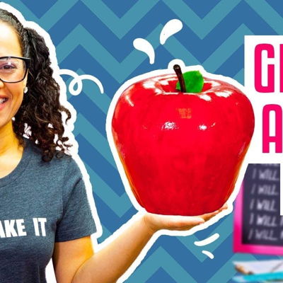 How To Make A GIANT APPLE Out Of CAKE For Back-To-School on Cake Central