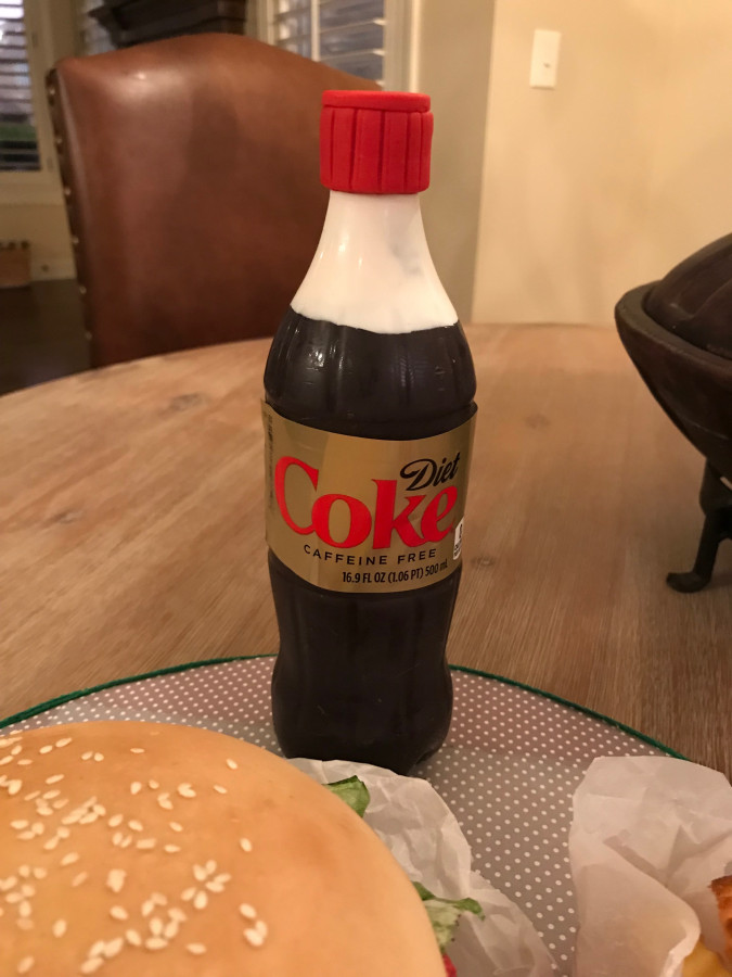 Chocolate Coke Bottle Cake