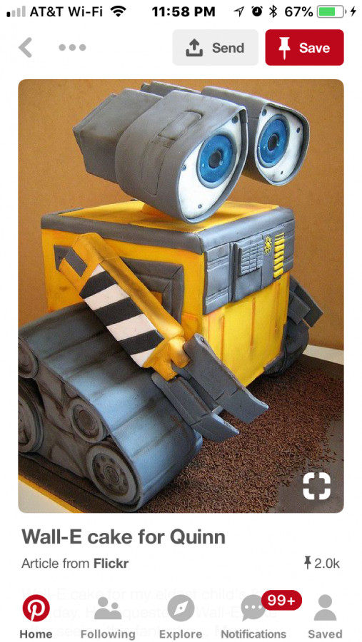 How To Make Wall-E Cake