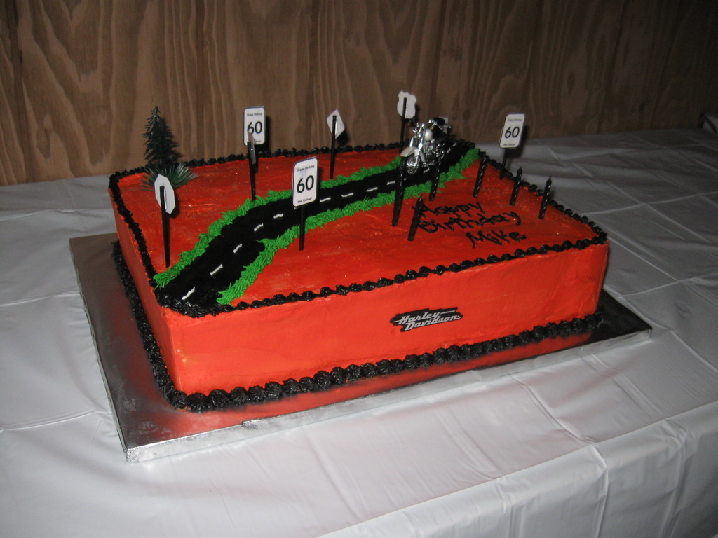 Mikes 60th Birthday Harley Davidson Cake Cakecentral Com