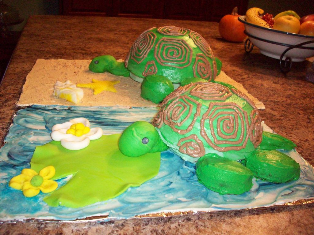 turtle birthday cake cakecentral