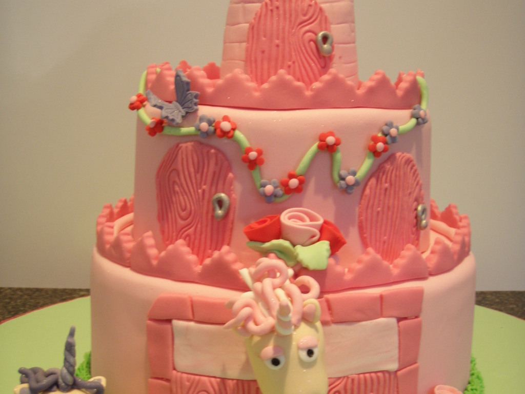 pink unicorn castle cake - cakecentral pink unicorn castle cake - cakecentral