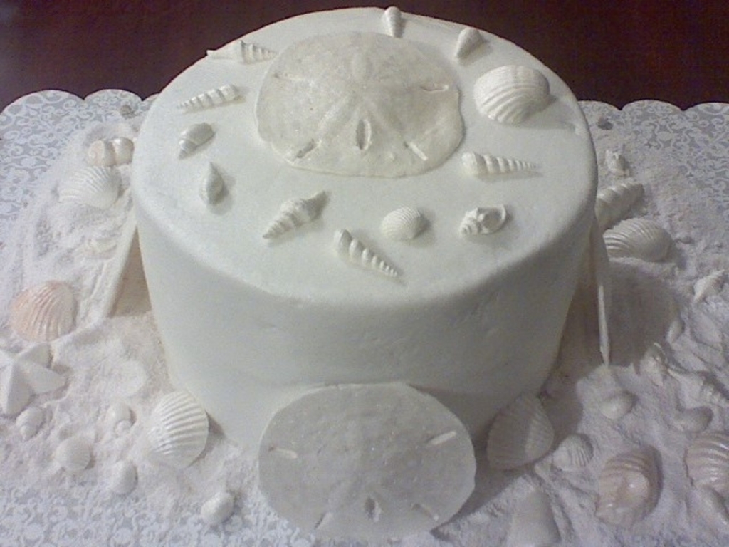 Birthday Cake Made Of Edible Seashells Cakecentral Com