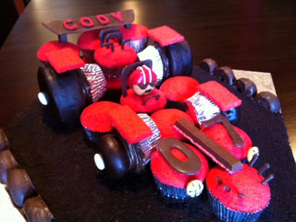 Race Car Cupcake Birthday Cakecentralcom