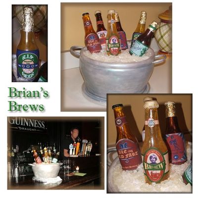 beer bottle cake decorating