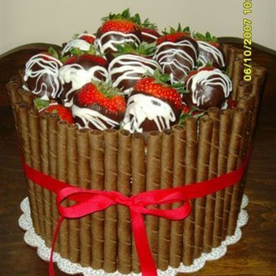 Triple Chocolate Cake Decorating Photos