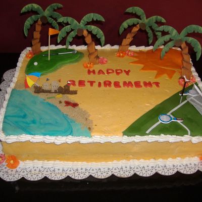 Retirement Cake Decorating Photos