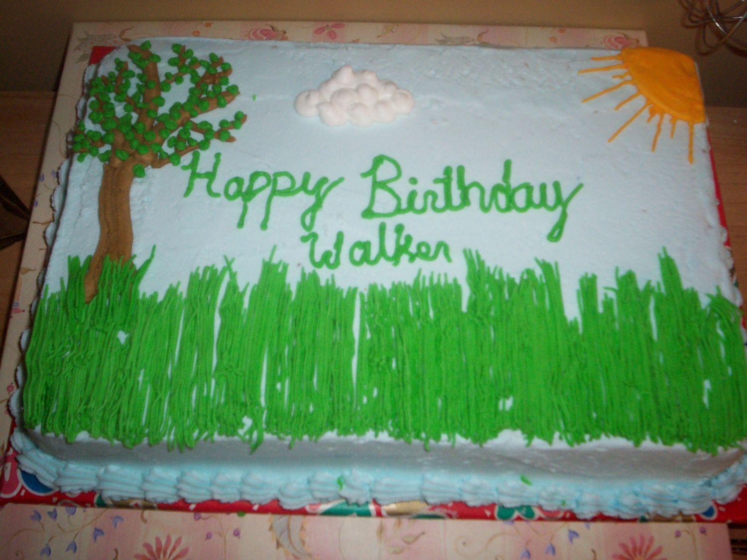 sour cream cake decorating