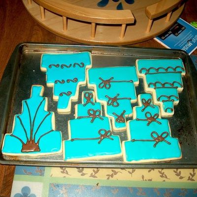 flooded royal icing cake