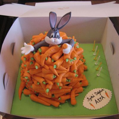 Bunny Cake Decorating Photos