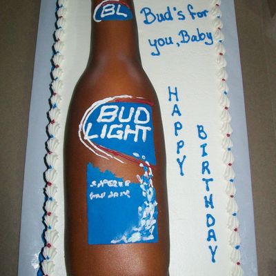 beer bottle cake decorating