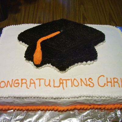 graduation cap cake decorating
