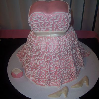 fondant dress cake decorating