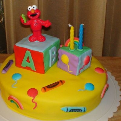 Elmo Cake Decorating Photos