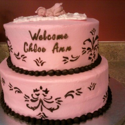 Chocolate Stencil Cake Decorating Photos