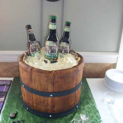beer bottle cake decorating