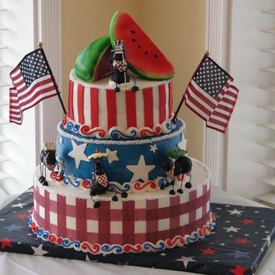 flag cake photos
